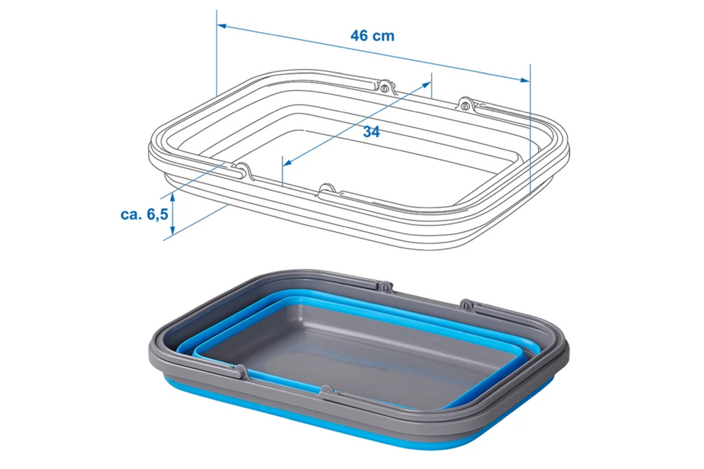 Bol pliabil de călătorie ProPlus 370303V01 bol din silicon 16L