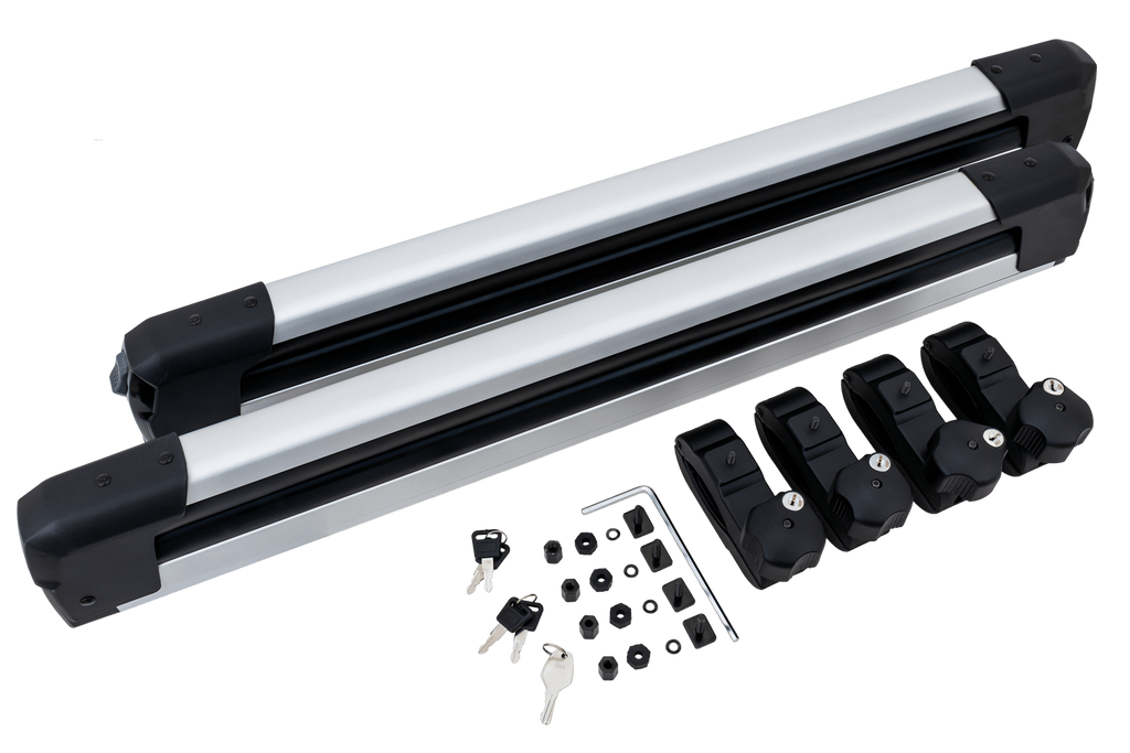 Inter Pack Frostline 6 - suport extensibil din aluminiu pentru 6 perechi de schiuri sau 4 snowboarduri