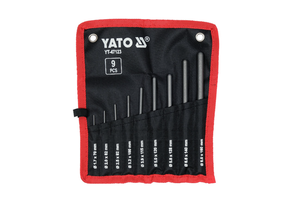 Set de 9 perforatoare sferice paralele YATO YT-47123