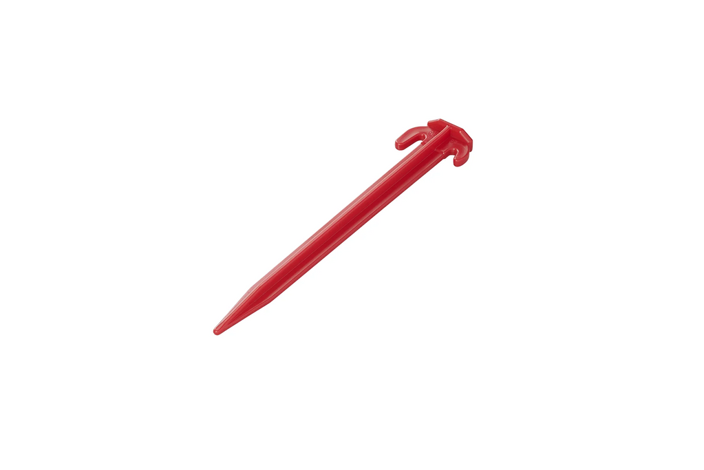 Set de șase cuie de cort ProPlus 364824, cuie de plastic pentru atașarea cablurilor de ancorare, 19 cm