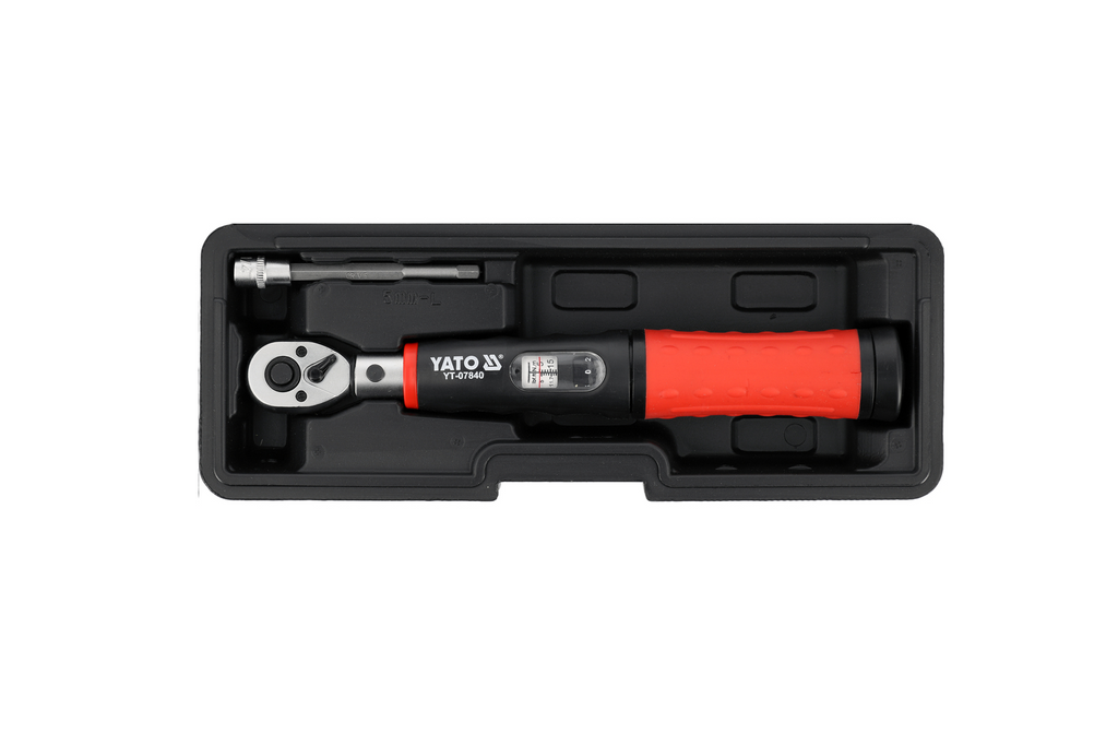 Set chei dinamometrice YATO 1/4" 5–25Nm, 11 bucăți