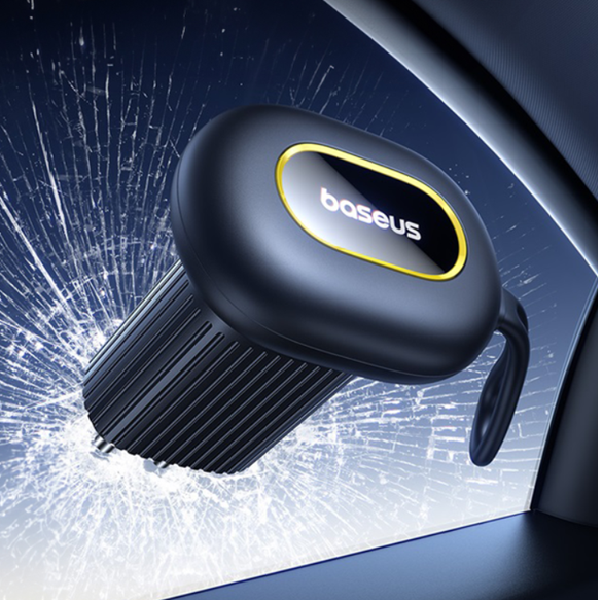 Ciocan de siguranță 2 în 1 BASEUS GoTrip DT1 pentru geamuri, cuțit de salvare pentru centuri de siguranță