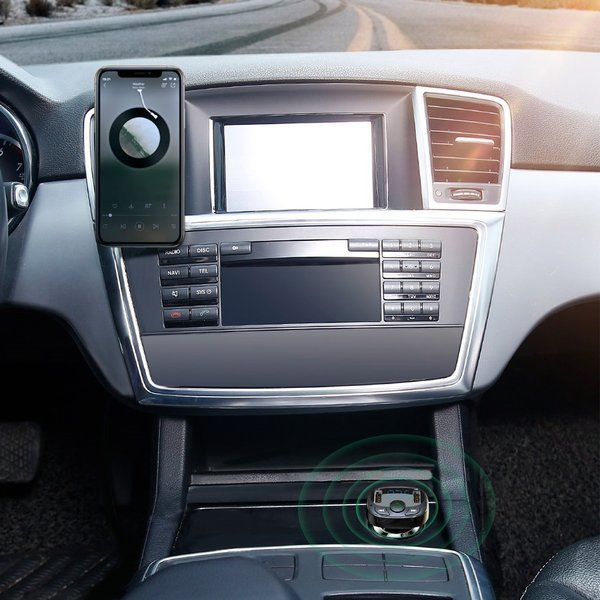 Transmițător FM BASEUS tip T, Bluetooth 4.2, MP3 + încărcător auto 2x USB 3.4A