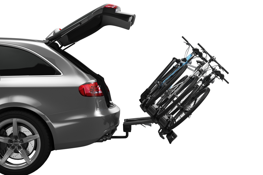 Thule VeloCompact - suport pentru biciclete montat pe bara de remorcare pentru 3 biciclete (926002)