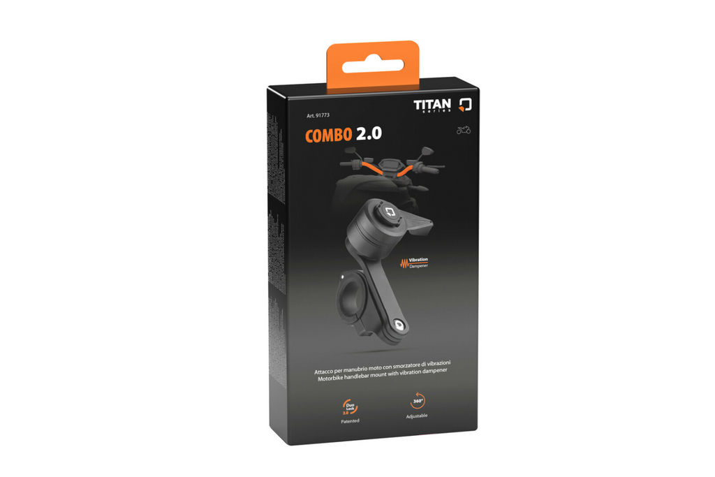 Suport telefon LAMPA Titan Combo 2.0 pentru ghidon