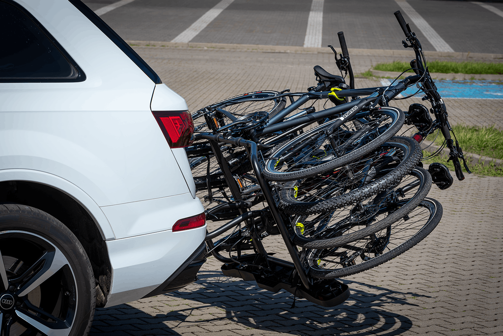 Suport de bicicletă Inter Pack Quattro cu 13 pini pentru bara de remorcare