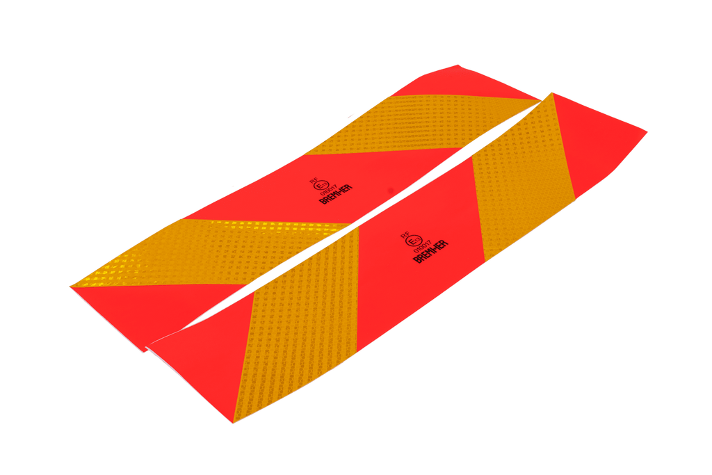 Autocolante, autocolante reflectorizante, HERMON scurte, plăcuțe de marcare pentru vehicule grele, 565x132mm, stânga+dreapta