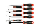 Set de cârlige YATO YT-08426 cu mâner, 8 cârlige și racletă pentru etanșări