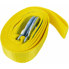 Cablu de remorcare UNITRAILER cu cârlige, curea de remorcare 4,5 m/50 mm/3 t, galben