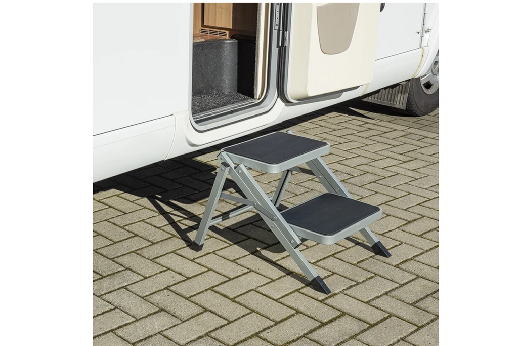 ProPlus 360823V01 Treaptă pliabilă pentru camping, cu două trepte, 150 kg