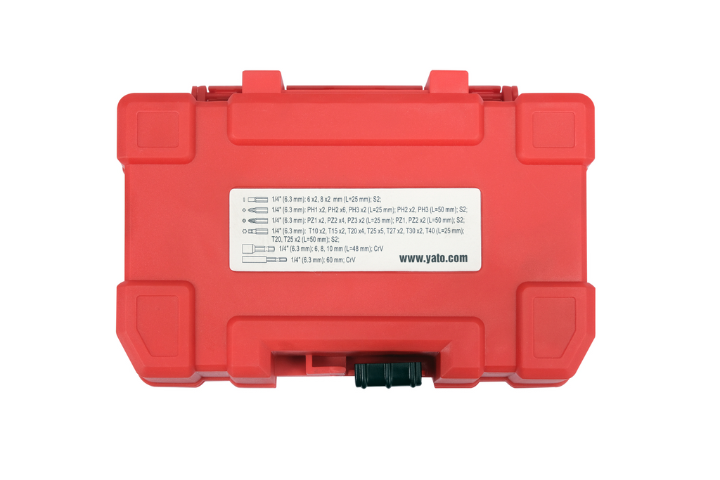 Set de biți pentru șurubelniță cu impact YATO YT-04617, 54 de piese