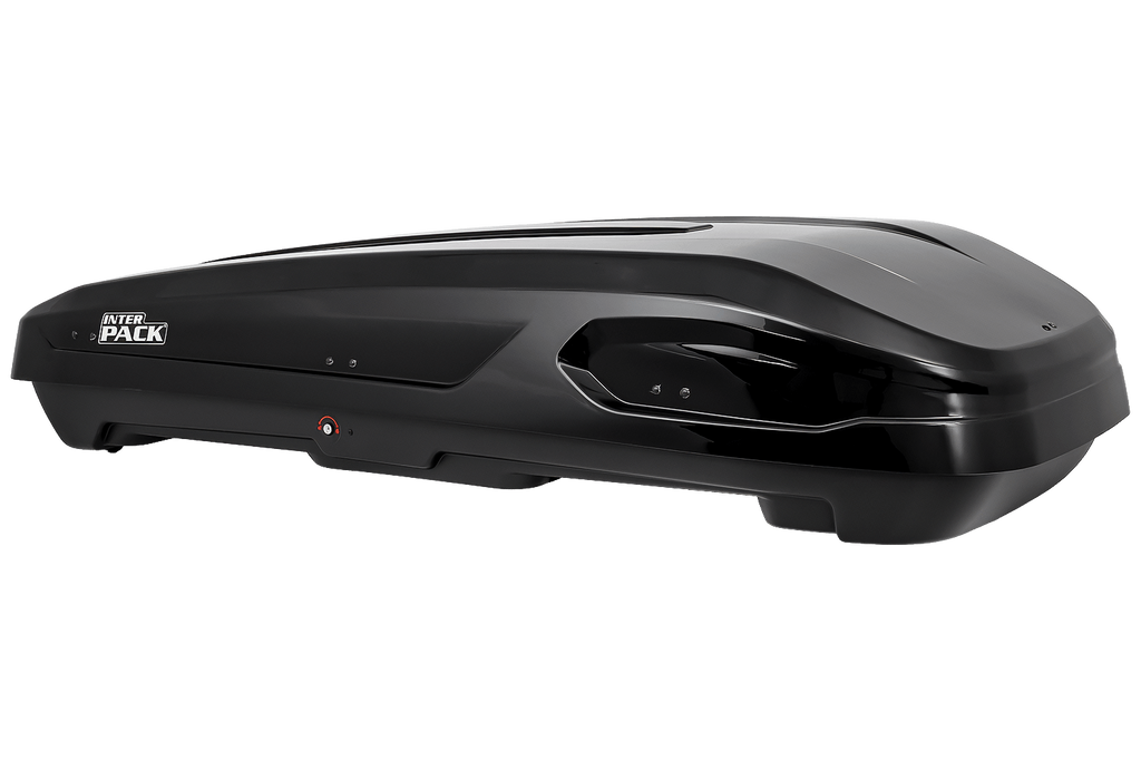 Cutie de portbagaj Inter Pack Monsun M, negru metalizat