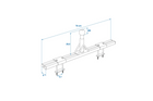 Adaptor suport biciclete ProPlus 330238 pentru bara de remorcare a rulotei de 760 mm