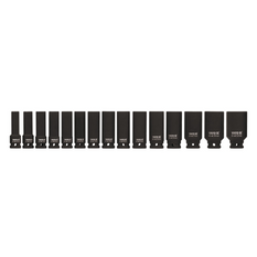 Chei tubulare de impact lungi YATO YT-1055, 1/2", 15 buc.