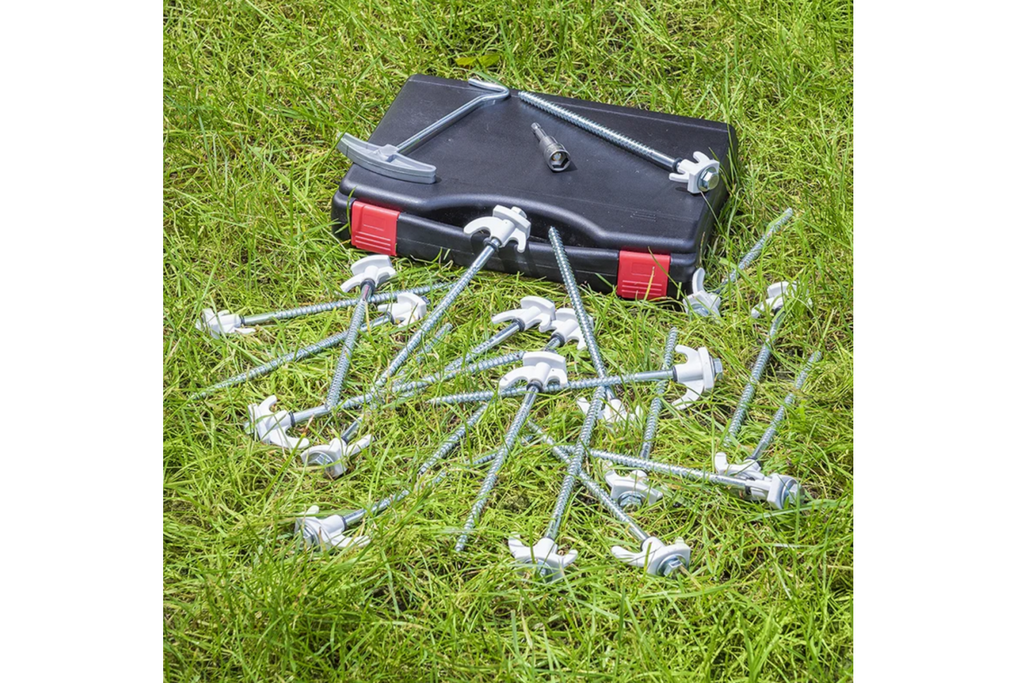 Set de cuie de cort cu înșurubare pentru cuie metalice ProPlus 365014 cu cârlig 20x20cm