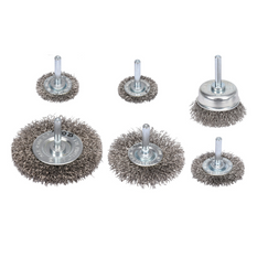 Set de șase perii din oțel inoxidabil YATO YT-47593 cu tijă pentru burghiu