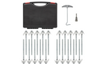 Set de cuie de cort cu înșurubare pentru cuie metalice ProPlus 365014 cu cârlig 20x20cm