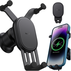Suport auto BASEUS Stable Gravitional cu încărcare wireless Qi de 15W pentru orificiul de ventilație