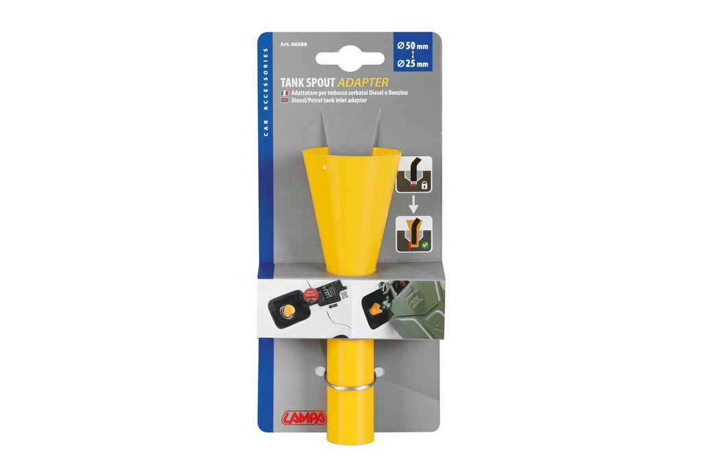 Adaptor de alimentare cu combustibil LAMPA 66988 pentru rezervoare de motorină/benzină, diametru 50-25 mm