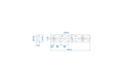 Șină cargo ProPlus 342176 pentru companii aeriene, șină cargo din aluminiu, 100 cm