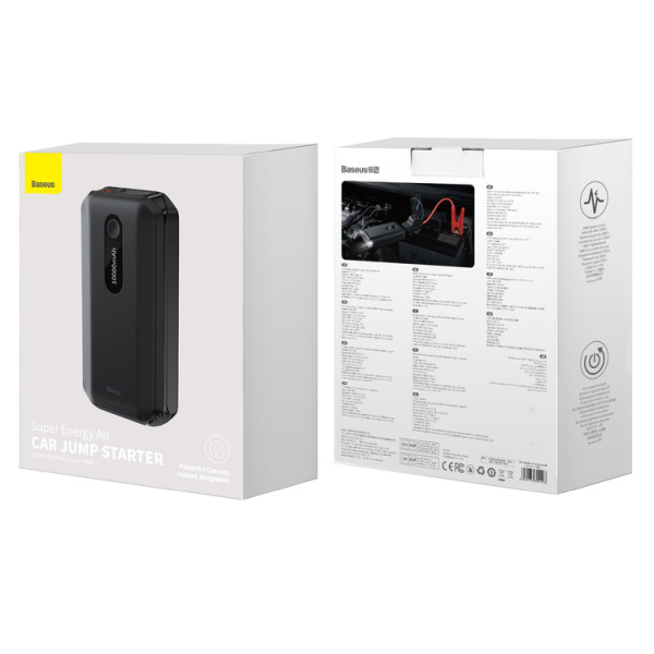 Acumulator extern BASEUS Super Energy Air 10000mAh cu funcție de pornire rapidă de 12V