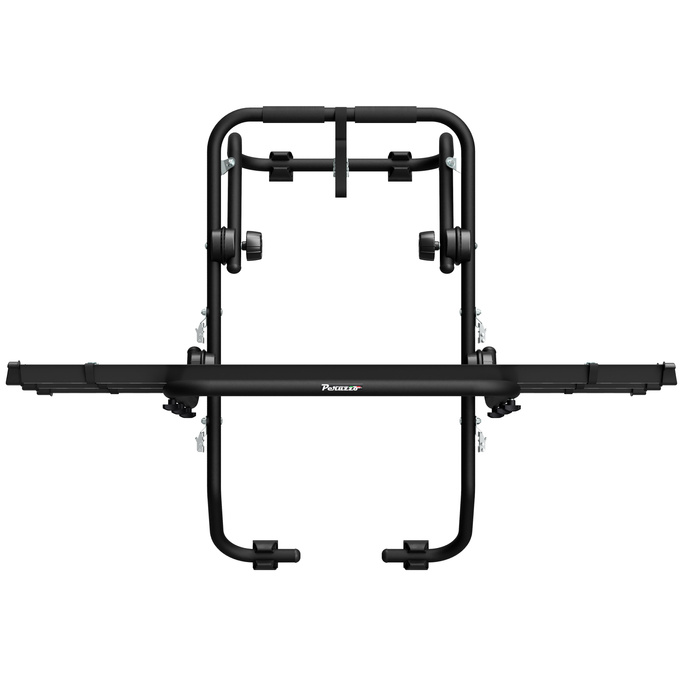 Suport de biciclete Padova 3 din oțel pentru hayon, pentru 3 biciclete (negru)