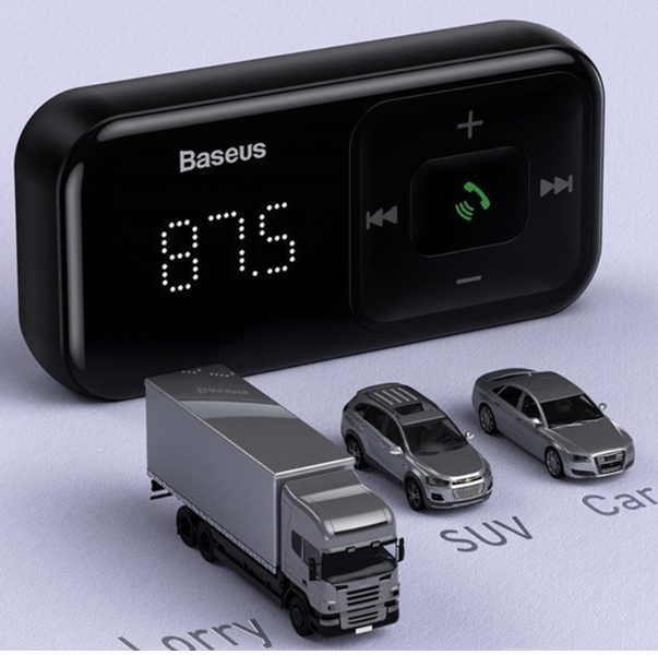 Transmițător FM BASEUS T S-16 Bluetooth 5.0 MP3 + încărcător auto 2x USB