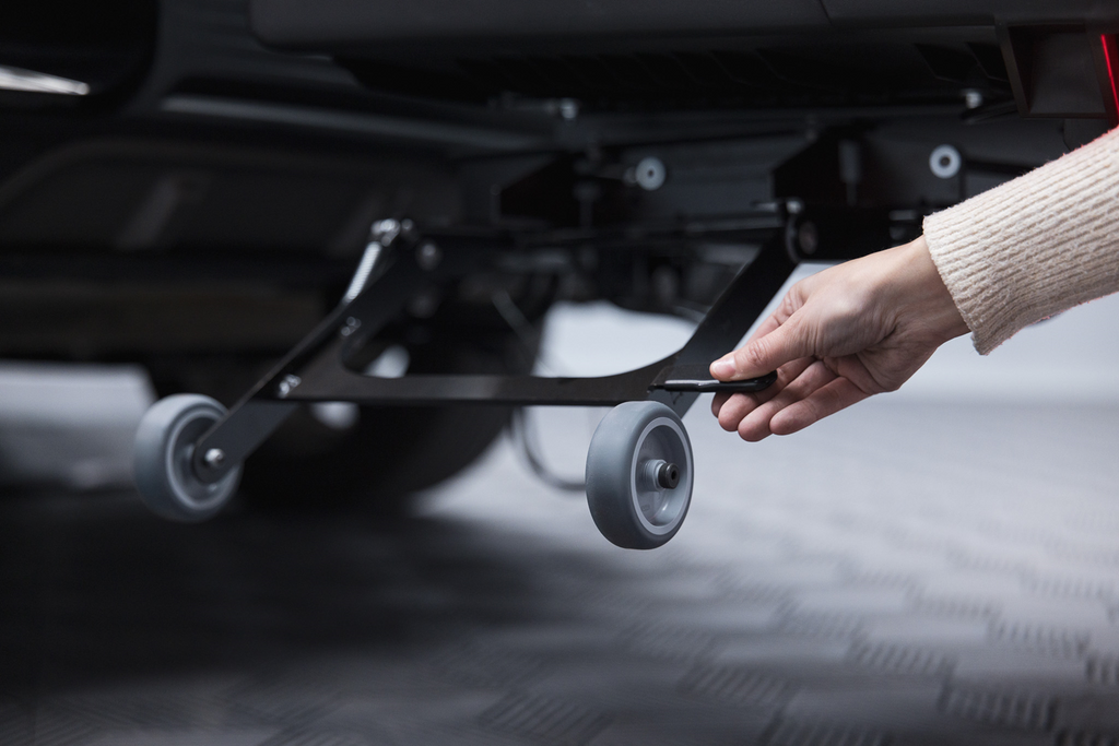 Cutie de remorcare Alpha gri clasic - cutie de bagaje montată pe bara de remorcare