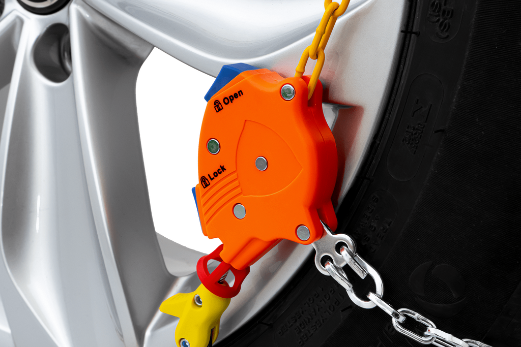 Lanțuri de zăpadă Inter Pack KNS 100 - 9 mm cu dispozitiv de autotensionare