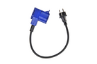 Adaptor cu mufă Schuko pentru conector CEE unghiular + priză Schuko Proplus 373528 cablu 40cm
