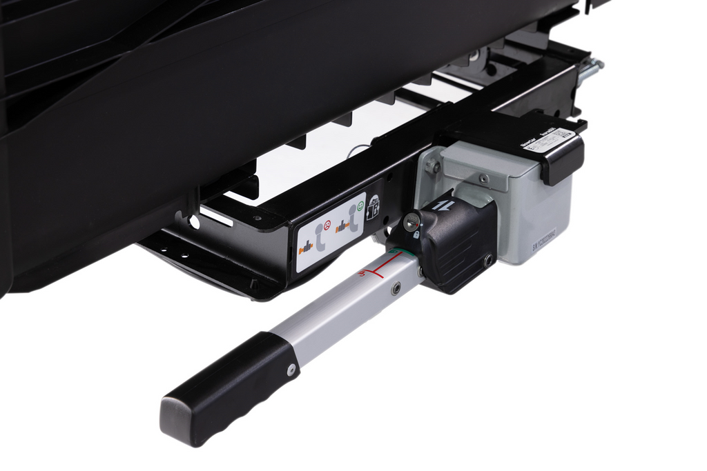 Cutie de remorcare Alpha urban neagră - cutie de bagaje montată pe bara de remorcare