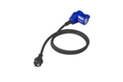 Adaptor cu mufă Schuko și conector unghiular CEE + priză Schuko 16A ProPlus 373528DE cablu 150cm