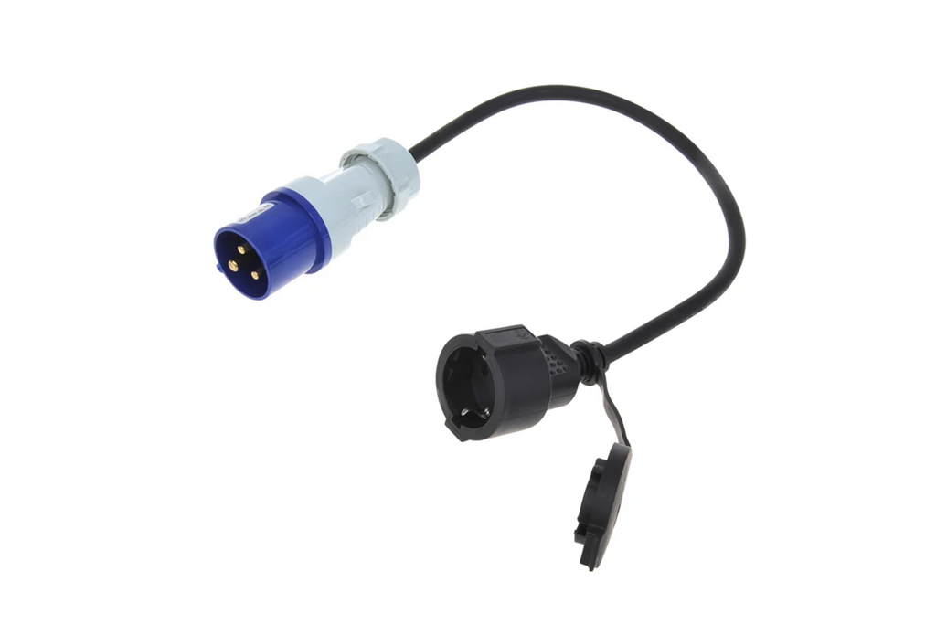 Adaptor cu ștecher CEE și priză Schuko 16A 230V cu contact de protecție ProPlus 373530 cablu 40cm