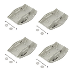 Set de patru plăcuțe de susținere pentru stabilizator de remorcă ProPlus 361519 cu arc 20,5x27,5cm