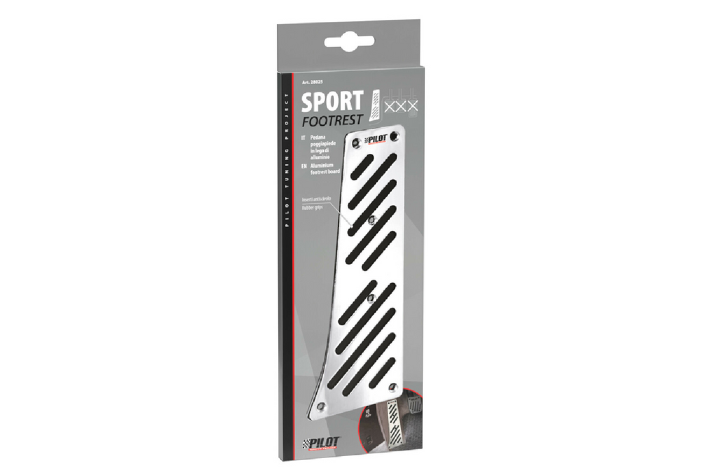 Suport pentru picioare șofer LAMP, cu înălțime din aluminiu și cauciuc antiderapant