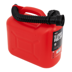 Canistră din plastic HERMON 5L cu pâlnie, roșie