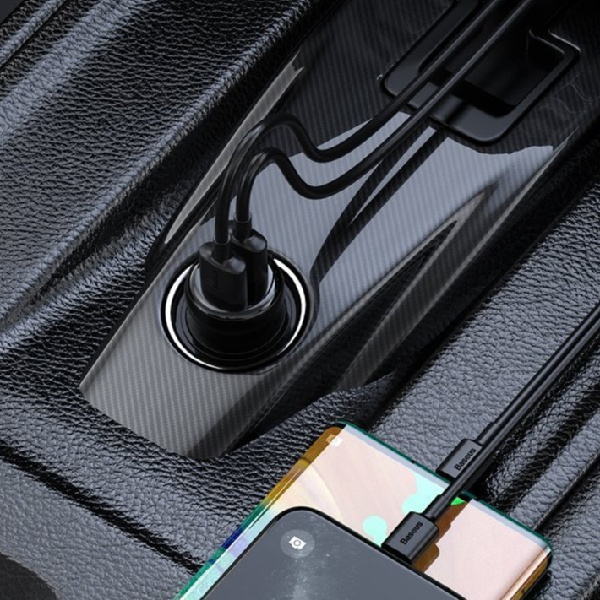 Transmițător FM BASEUS T S-16 Bluetooth 5.0 MP3 + încărcător auto 2x USB