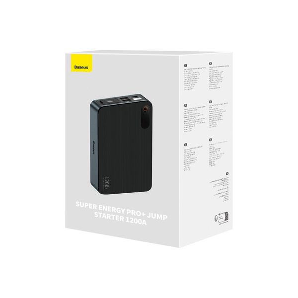 Starter extern BASEUS Super Energy Pro+ Jump Starter 12V 12000mAh 1200A + încărcător USB
