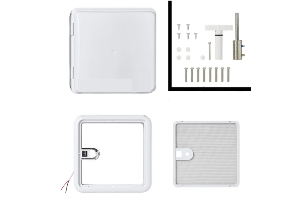 ProPlus 610900V01 gura de aerisire pentru fereastră de plafon pentru rulote 280x280mm