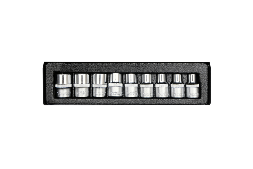 Set chei tubulare Torx YATO YT-0521 E10–E24, 9 piese