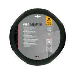 Husă volan LAMPA KURO 37-39cm neagră