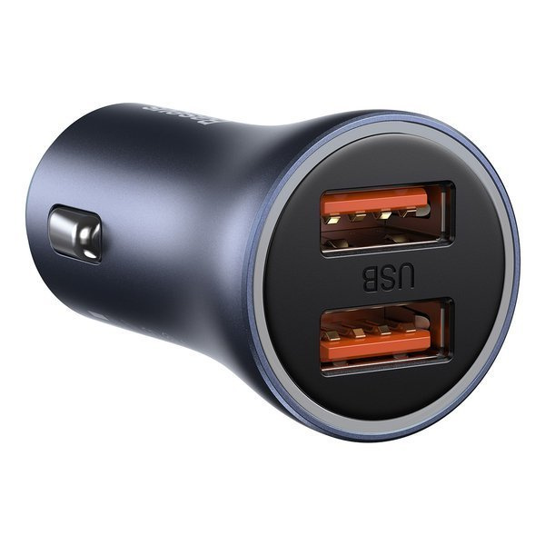 Set încărcător auto BASEUS Golden Pro 2xUSB 40W + cablu USB