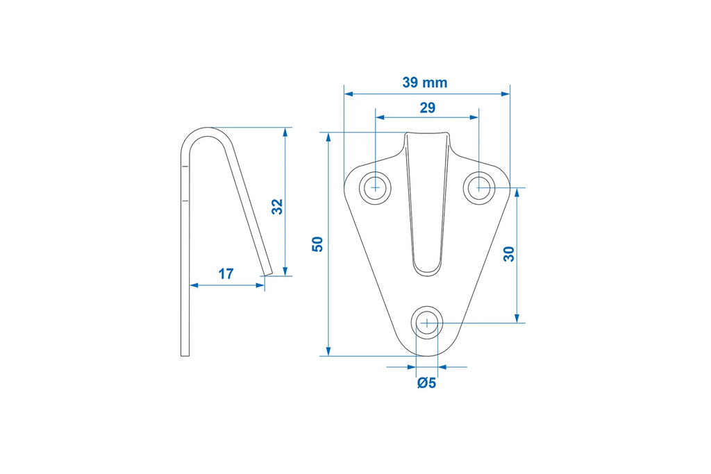 Cârlig lateral ProPlus 342159 pentru fixarea prelatei, a curelelor de frânghie pentru remorcă