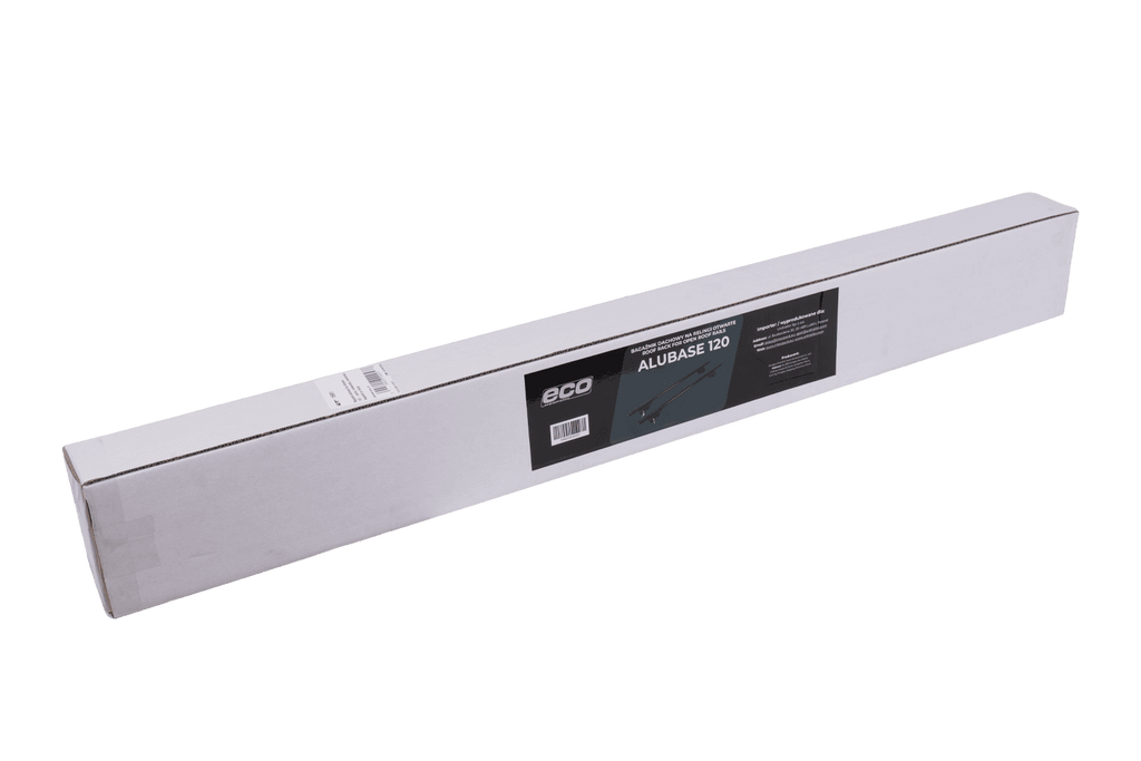 Portbagaj de plafon Eco Alubase 120 - suport universal din aluminiu pentru șine deschise (negru)