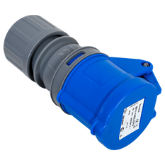 Priză electrică MANTES 2P+Z, priză portabilă 16A 230V cu clapetă