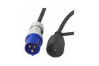 Adaptor cu ștecher CEE și priză Schuko 16A 230V cu contact de protecție ProPlus 373530 cablu 40cm