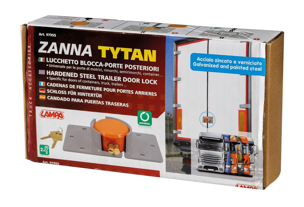 Încuietoare antifurt LAMP ZANNA TYTAN pentru autobuze, remorci și semiremorci