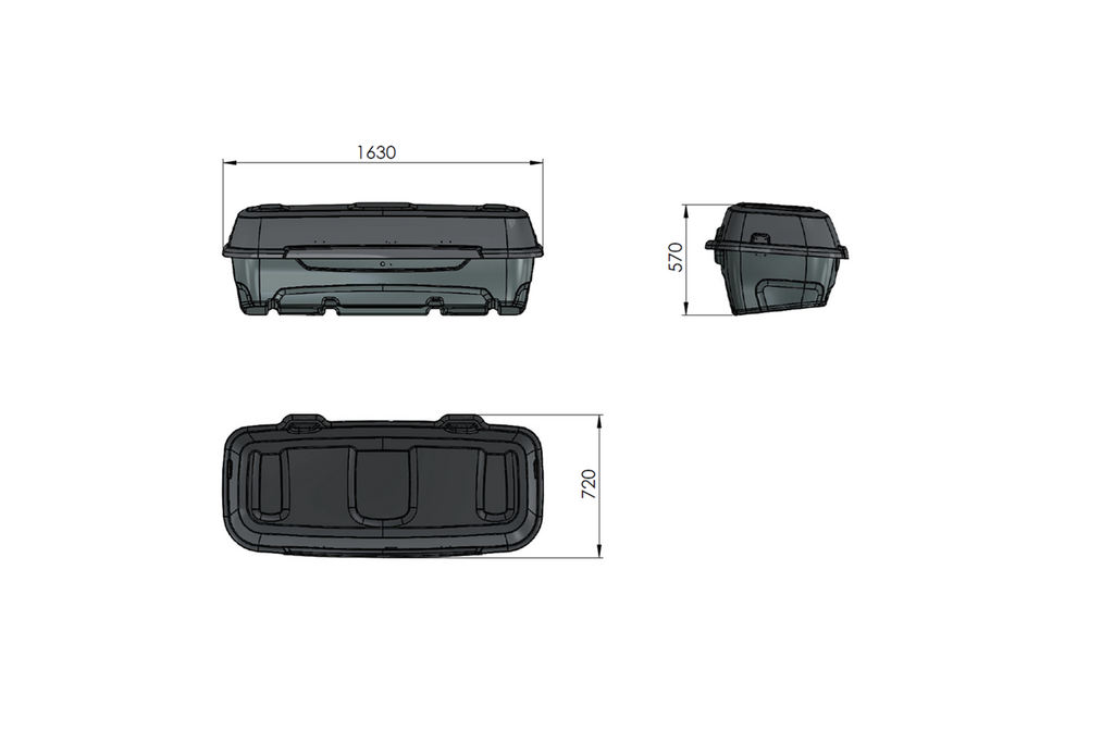 Cutie cu cârlig Inter Pack Re-cargo (platformă + cutie)