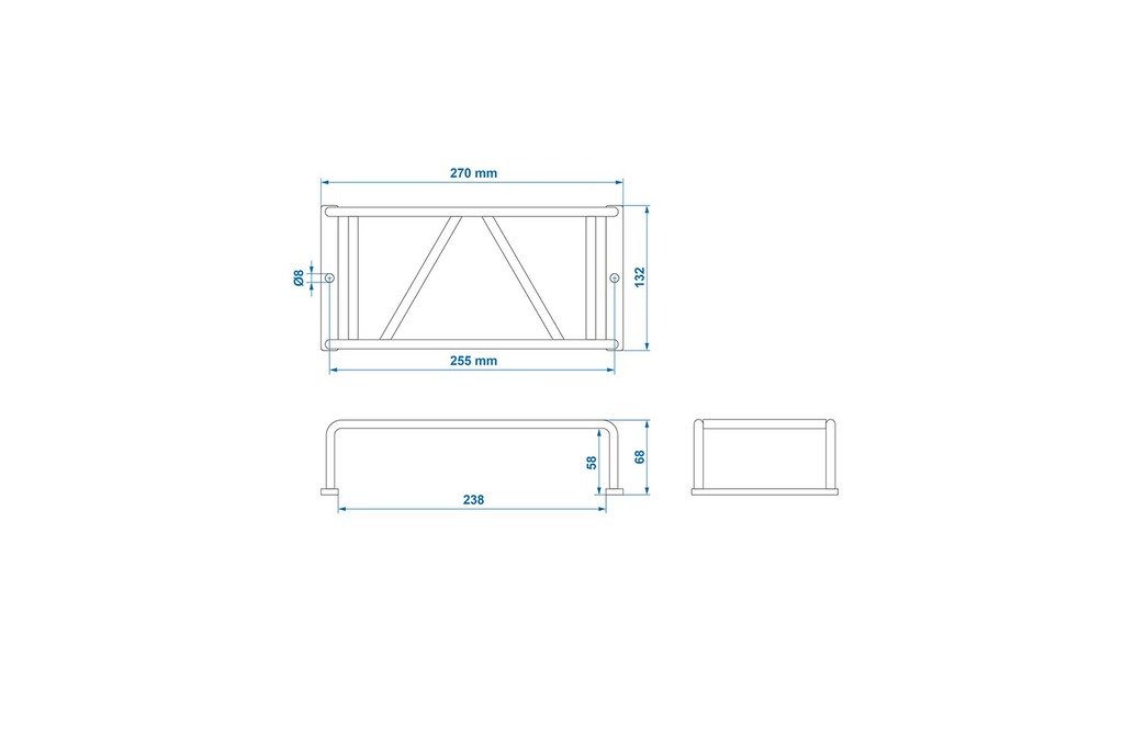 Grilă de protecție pentru lumini spate remorcă ProPlus, capac pentru lumini spate 238x132x58mm