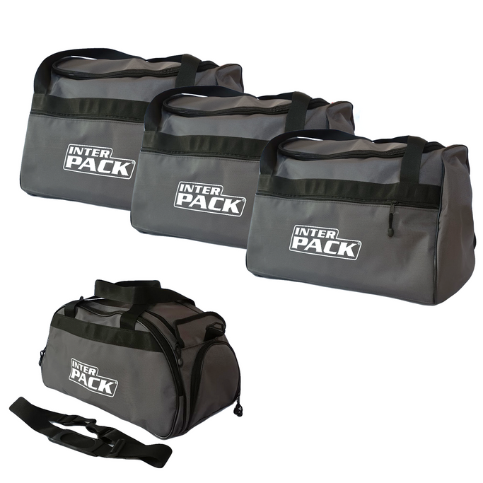 Pungi Inter Pack - set de 4 (3+1) antracit